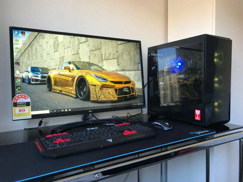 i5-8600K 4.2ghz gaming PC with GTX980Ti Gold, 500gb NVMe, 32″ Led etc
