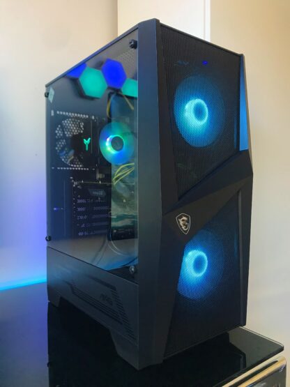 MSI Forge tempered glass case with RGB fans