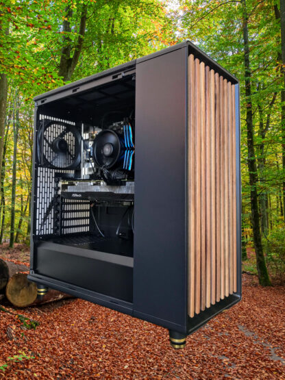 Natural wood Ryzen 5 5500 gaming PC with RX5700XT, 16gb RGB DDR4, NVMe ...
